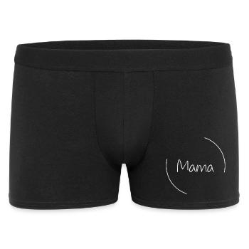 Mama - Männer Boxer Shorts - Schwarz - Vorne