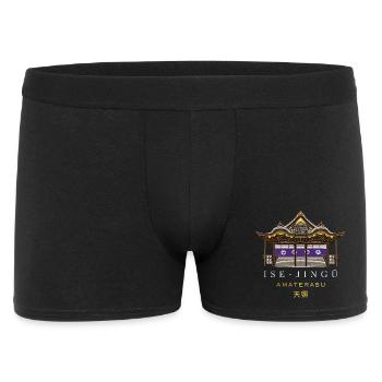 Sanctuaire d’Ise-jingu, Déesse du Soleil Amaterasu, Japon - Boxer Homme - noir - Devant