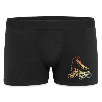 Rollschuhe Skizze - Männer Boxer Shorts - Schwarz - Vorne