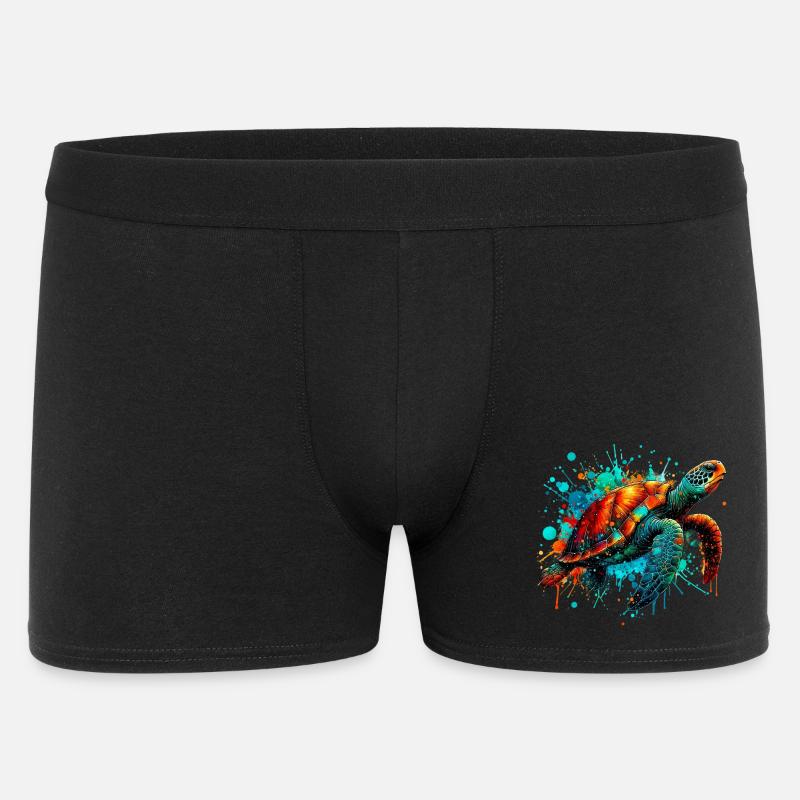 Tortue - Boxer Homme - noir