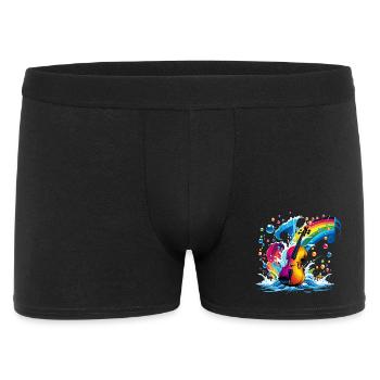 Fantastic violin in bright colors - Men's Boxer Shorts - black - Front