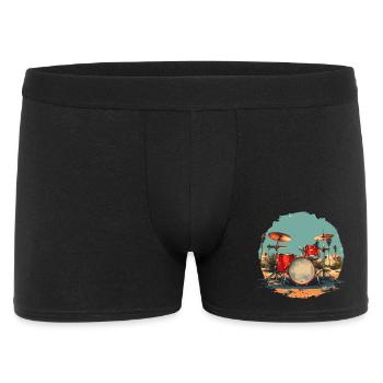 Vintage Trapset - Männer Boxer Shorts - Schwarz - Vorne