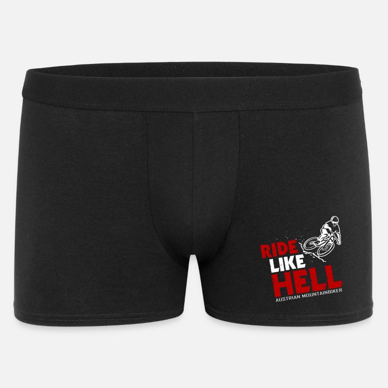 AUSTRIAN MOUNTAINBIKER Downhill - Männer Boxer Shorts - Schwarz