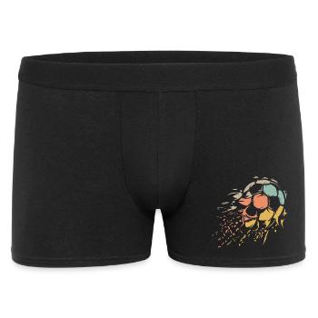 retro football ball shredded vintage colors icon - Men's Boxer Shorts - black - Front