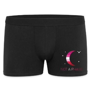 LGBTQ Pride Month - Keine Phase - Lesbisch - Männer Boxer Shorts - Schwarz - Vorne