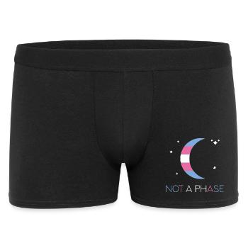 LGBTQ Pride Month - Keine Phase - Transgender - Männer Boxer Shorts - Schwarz - Vorne