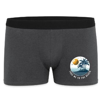 Emmenez-moi à la plage - Boxer Homme - charbon - Devant