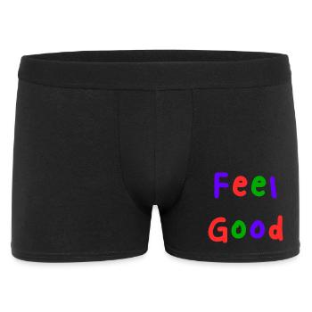 HAPPY. FREE. FREEDOM. WELFARE. ZEN. MEDITATION. - Men's Boxer Shorts - black - Front