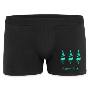 CHRISTMAS. MERRY CHRISTMAS. MERRY CHRISTMAS. SANTA CLAUS - Men's Boxer Shorts - black - Front