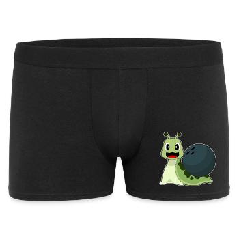 Snail Bowling Bowling Ball - Men's Boxer Shorts - black - Front