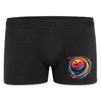 Boule de bowling rétro - Boxer Homme - noir - Devant