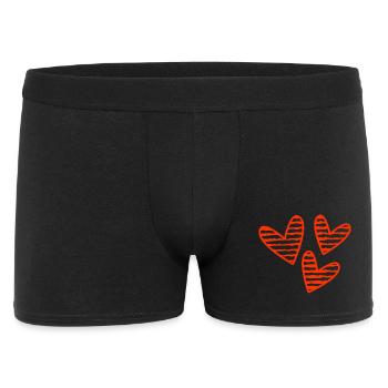 VALENTINSTAG. Junggesellinnenabschied. ICH LIEBE DICH. ICH LIEBE DICH. LIEBE - Männer Boxer Shorts - Schwarz - Vorne
