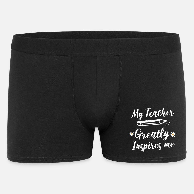 Mon professeur m’inspire beaucoup. - Boxer Homme - noir