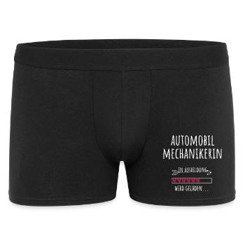 Automobilmechanikerin Ausbildung Beruf Geschenk - Männer Boxer Shorts - Schwarz - Vorne