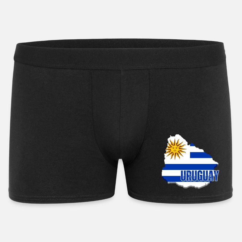 Drapeau de l’Uruguay, fierté uruguayenne - Boxer Homme - noir