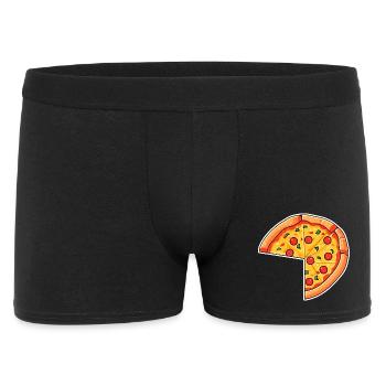 Pizza Cartoon Look - Boxer Homme - noir - Devant