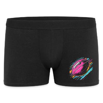 Football Ball Graffiti - Männer Boxer Shorts - Schwarz - Vorne