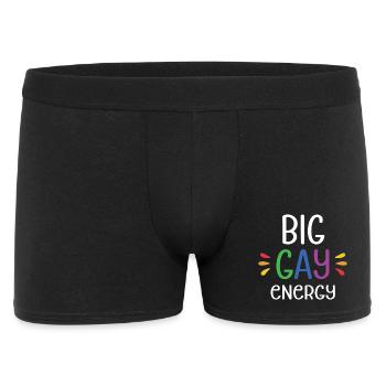 LGBTQ Pride Month - Big Gay Energy - Men's Boxer Shorts - black - Front