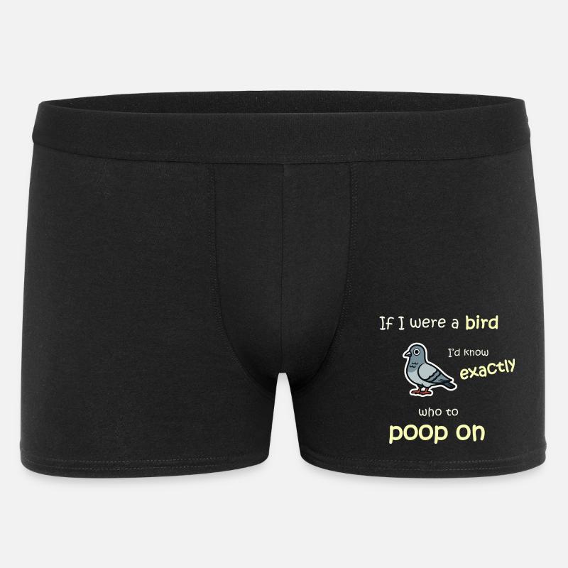 Mode oiseau - Activé - Boxer Homme - noir