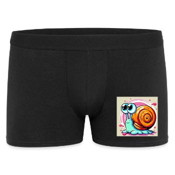 Snail - Men's Boxer Shorts - black - Front