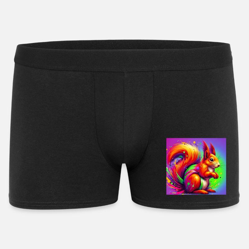 Eichhörnchen - Männer Boxer Shorts - Schwarz
