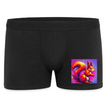 Eichhörnchen - Männer Boxer Shorts - Schwarz - Vorne