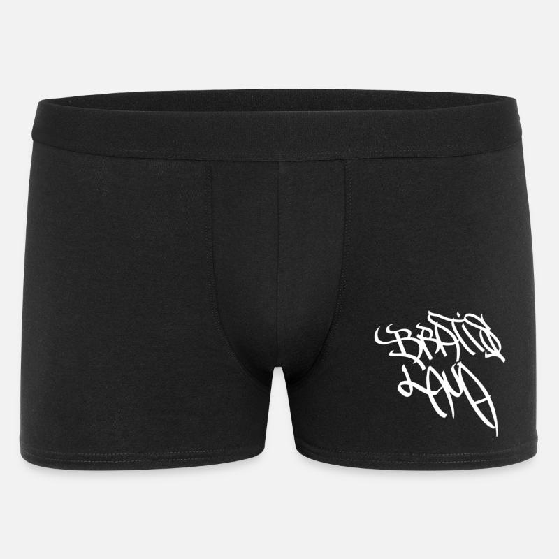 Motif graffiti abstrait de Bratislava - Boxer Homme - noir