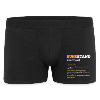 Retirement joie de vivre - Men's Boxer Shorts - black - Front