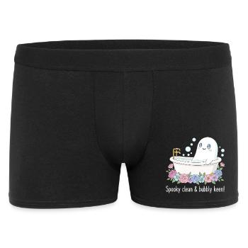 Doux fantôme - Boxer Homme - noir - Devant