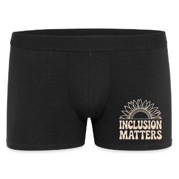 Inclusion Matters Sunflower Design for Diversity - Men's Boxer Shorts - black - Front