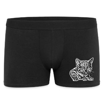 Chat Chat Bébé T-shirt Idée Cadeau - Boxer Homme - noir - Devant