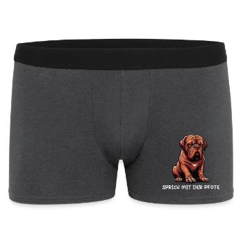 Parler avec la patte Bordeaux mastiff Bordeaux - Boxer Homme - charbon - Devant