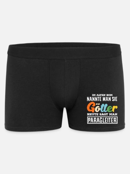 Gleitschirm Abenteuer Paragliding Götter - Männer Boxer Shorts - Schwarz