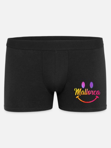Majorque Aquarelles Smiley - Boxer Homme - noir