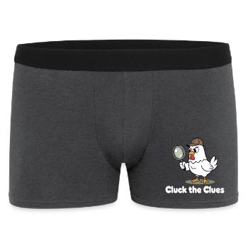 Gloussez le détective - Boxer Homme - charbon - Devant