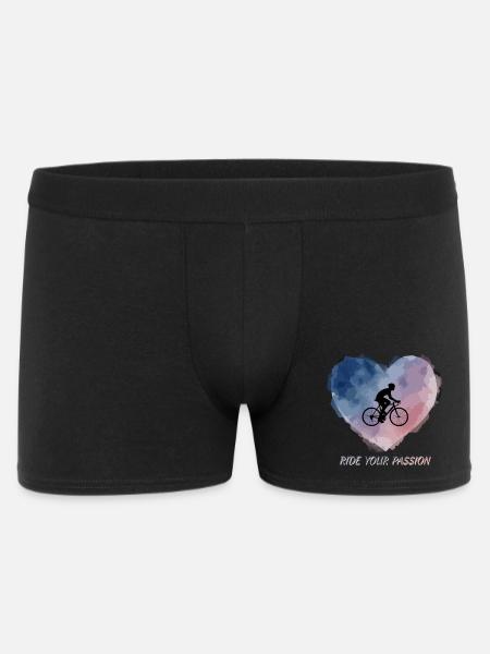 Aquarell-Herz-Fahrt - Männer Boxer Shorts - Schwarz
