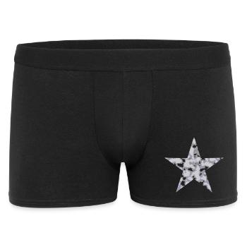 Camouflage d’étoiles - Avec des trous - Boxer Homme - noir - Devant