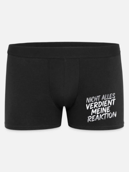 Zero reaction - I don't care - Men's Boxer Shorts - black