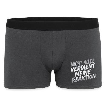 Aucune réaction - je m’en fiche - Boxer Homme - charbon - Devant
