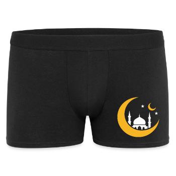 Islam Crescent Moon Mosque Silhouette - Men's Boxer Shorts - black - Front