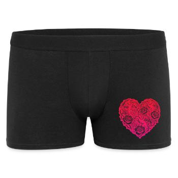 Heart Romantic Dragon Roses Love - Men's Boxer Shorts - black - Front