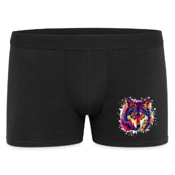 Animal de niveau Loup - Boxer Homme - noir - Devant