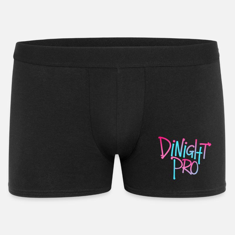 Dinight Pro Neon Gradient - Männer Boxer Shorts - Schwarz