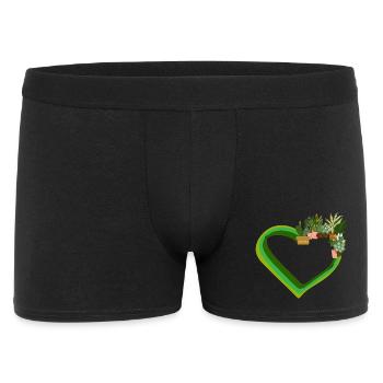 Plant Lover Love Plants Succulent Flower - Men's Boxer Shorts - black - Front
