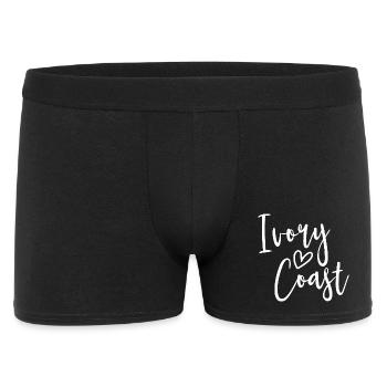 Ivory Coast Heart Women's Love Ivory Coast - Männer Boxer Shorts - Schwarz - Vorne