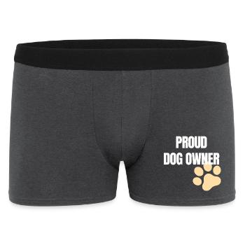 Propriétaire de chien fier – Hunde Design - Boxer Homme - charbon - Devant