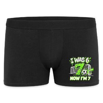 67 Six Seven Football Anniversaire garçon 7 ans - Boxer Homme - noir - Devant