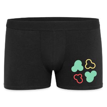 Amöben Zellen Formen Bunt - Männer Boxer Shorts - Schwarz - Vorne