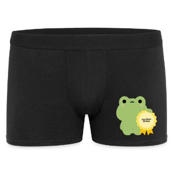 Certified Clingy Frog Badge - Men's Boxer Shorts - black - Front