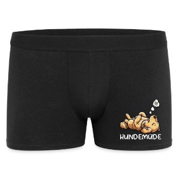 Hundemüde Golden Retriever Goldie Goldiebesitzer - Männer Boxer Shorts - Schwarz - Vorne